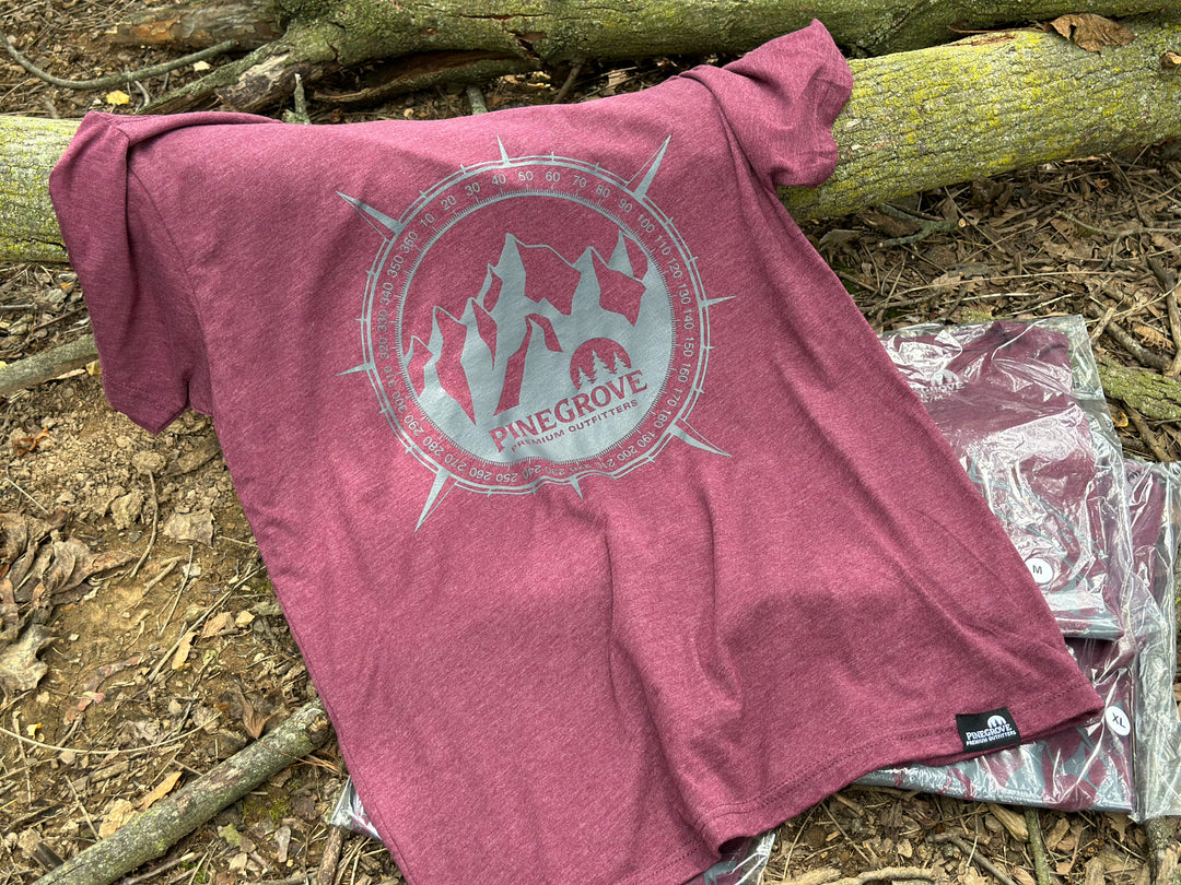 PGP Compass - Maroon – PineGrovePremiumOutfitters